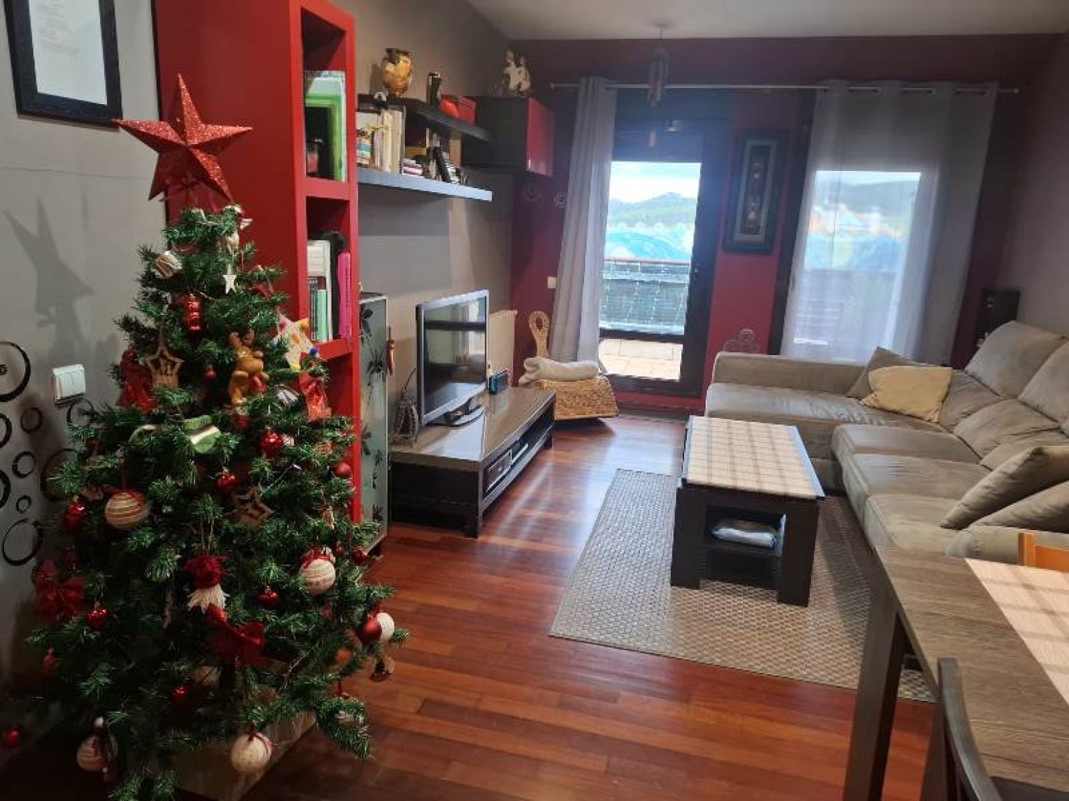 Living room of Flat for sale in Reocín  with Heating, Parquet flooring and Terrace