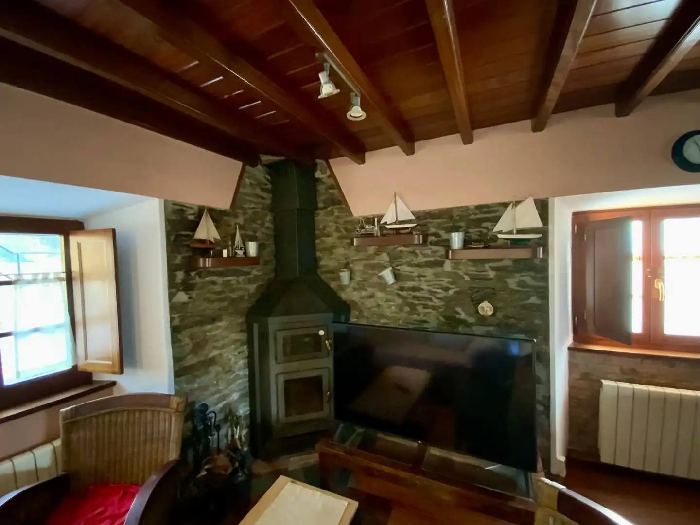 Living room of Houses for sale in Coaña  with Heating, Terrace and Storage room