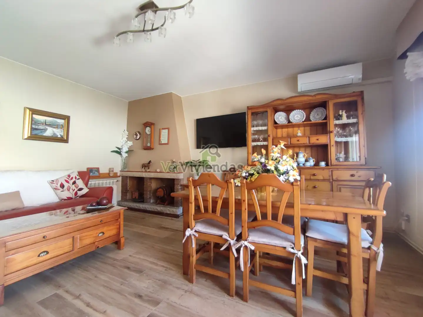Wohnzimmer von Wohnung zum Verkauf in Viladecavalls mit Klimaanlage, Heizung und Terrasse