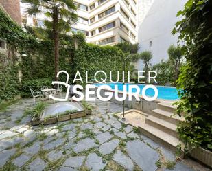 Exterior view of Flat to rent in  Madrid Capital  with Heating, Swimming Pool and Furnished