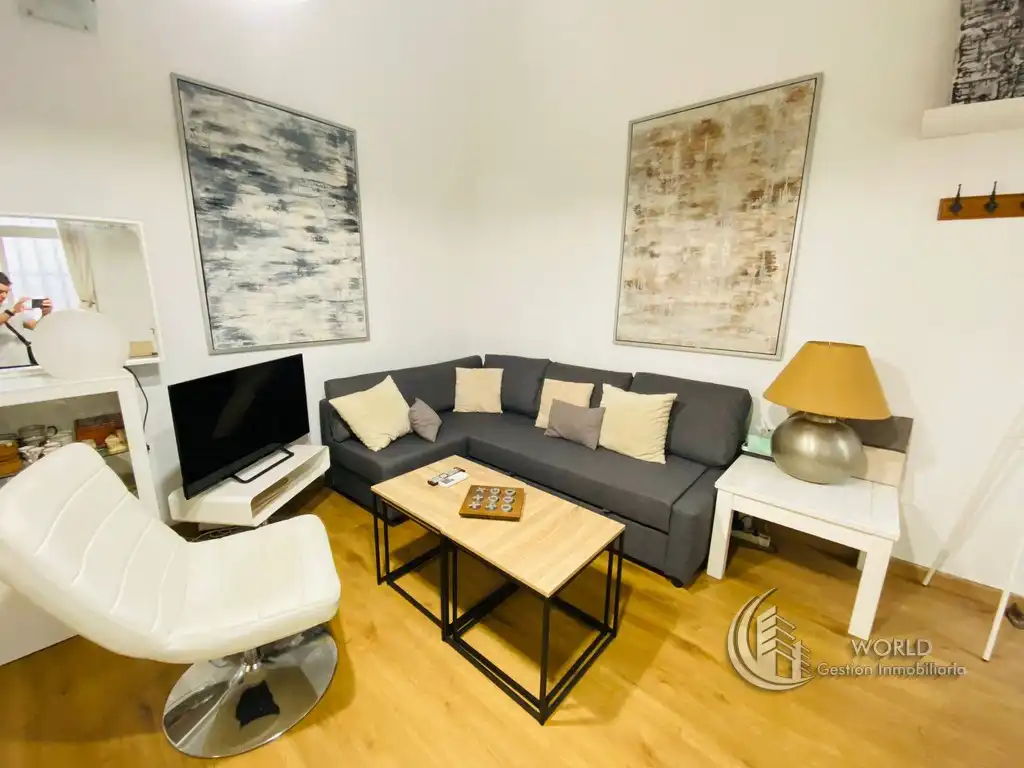 Living room of Duplexes for rent in Madrid  with Air Conditioner, Heating and Furnished