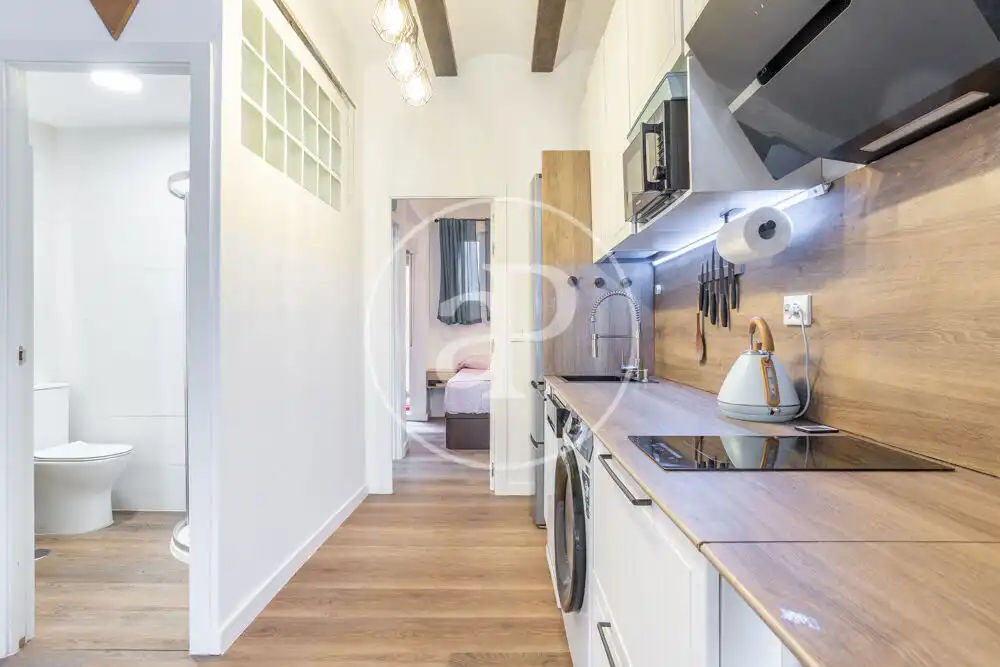 Küche von Wohnung zur Miete in Valencia mit Klimaanlage, Heizung und Terrasse