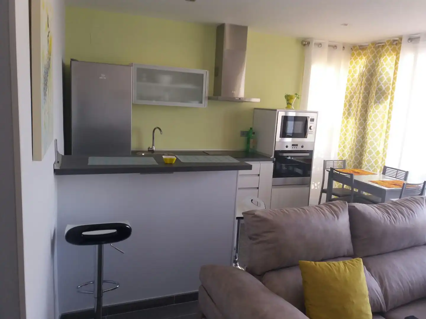 Cocina de Piso de alquiler en Roquetas de Mar con Aire acondicionado, Calefacción y Terraza