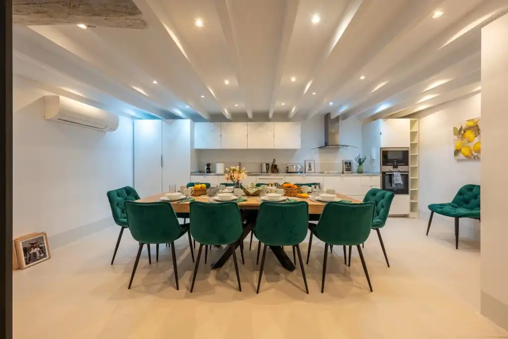 Comedor de Casa adosada en venta en  Palma de Mallorca con Aire acondicionado, Parquet y Terraza