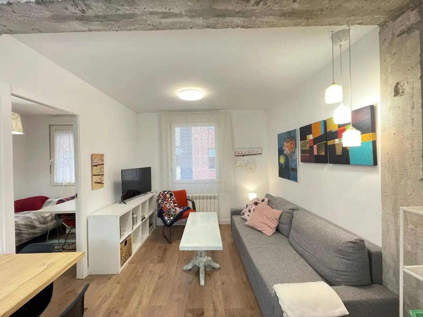 Sala de estar de Piso de alquiler en Ponferrada con Calefacción y Amueblado