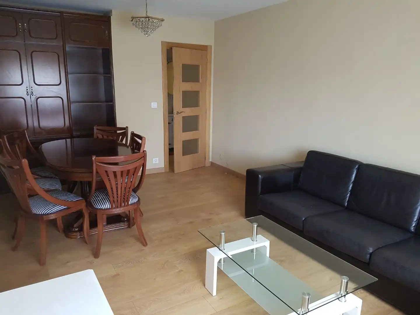 Wohnzimmer von Wohnung zur Miete in León Capital  mit Heizung, Parkett und Terrasse