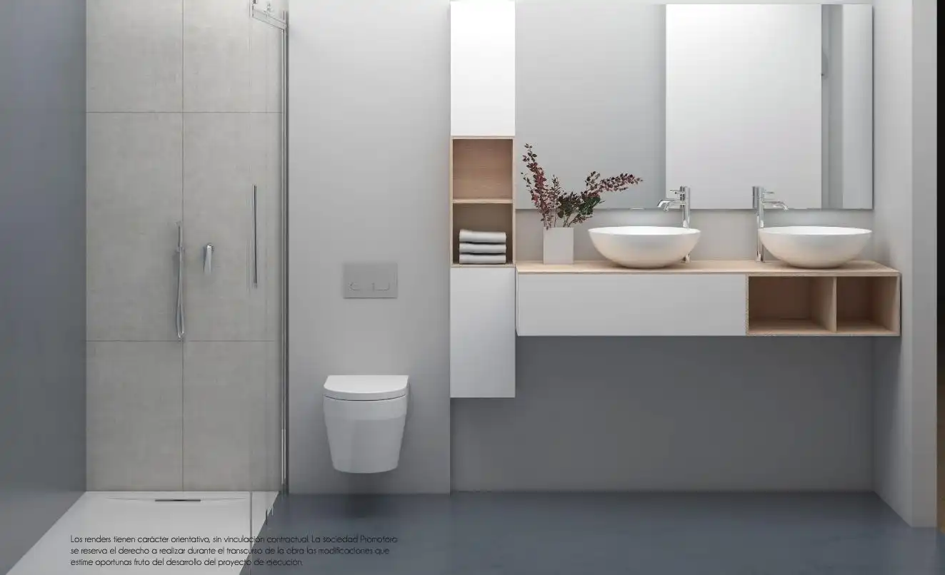 Baño de Planta baja en venta en Elche / Elx con Parquet, Terraza y Piscina