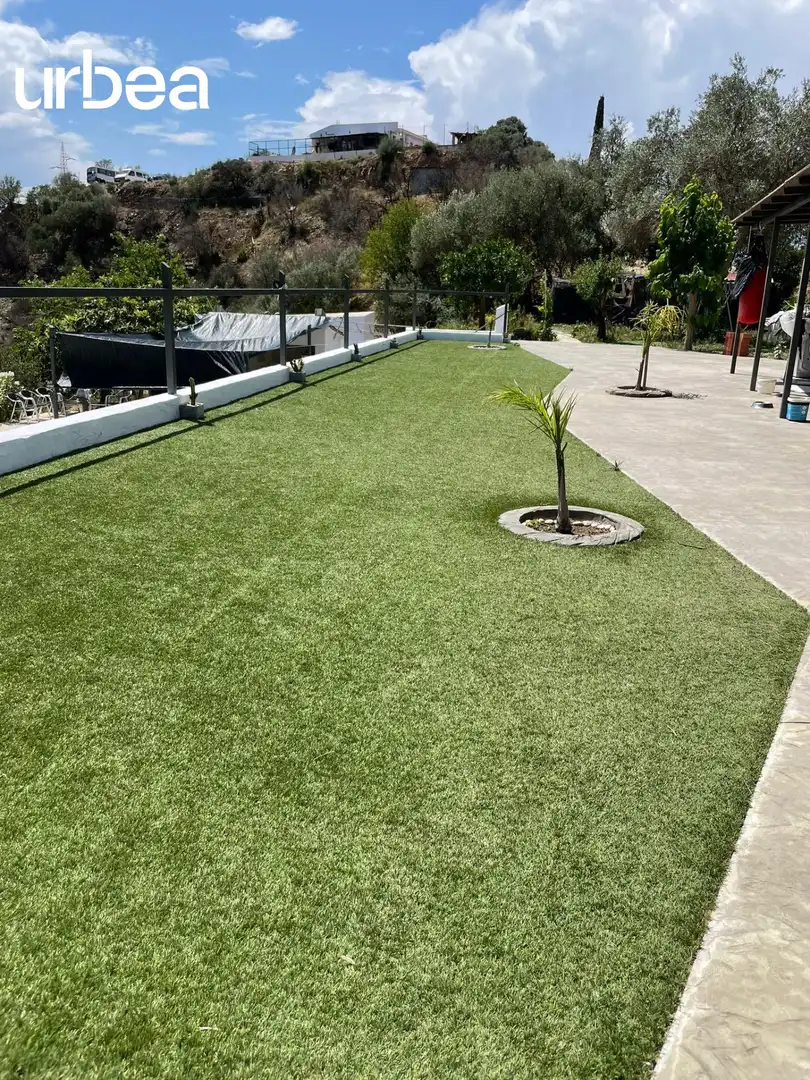 Terraza de Finca rústica de alquiler en Málaga con Calefacción, Jardín privado y Terraza