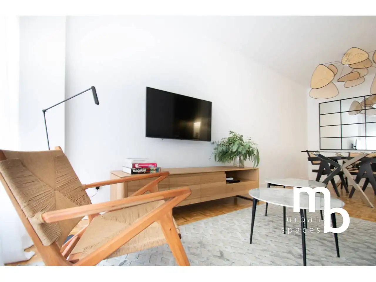 Sala de estar de Piso de alquiler en Madrid con Aire acondicionado, Calefacción y Parquet
