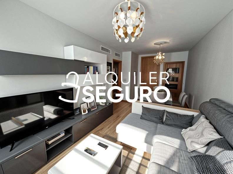 Living room of Flat to rent in Cáceres Capital  with Air Conditioner, Heating and Furnished