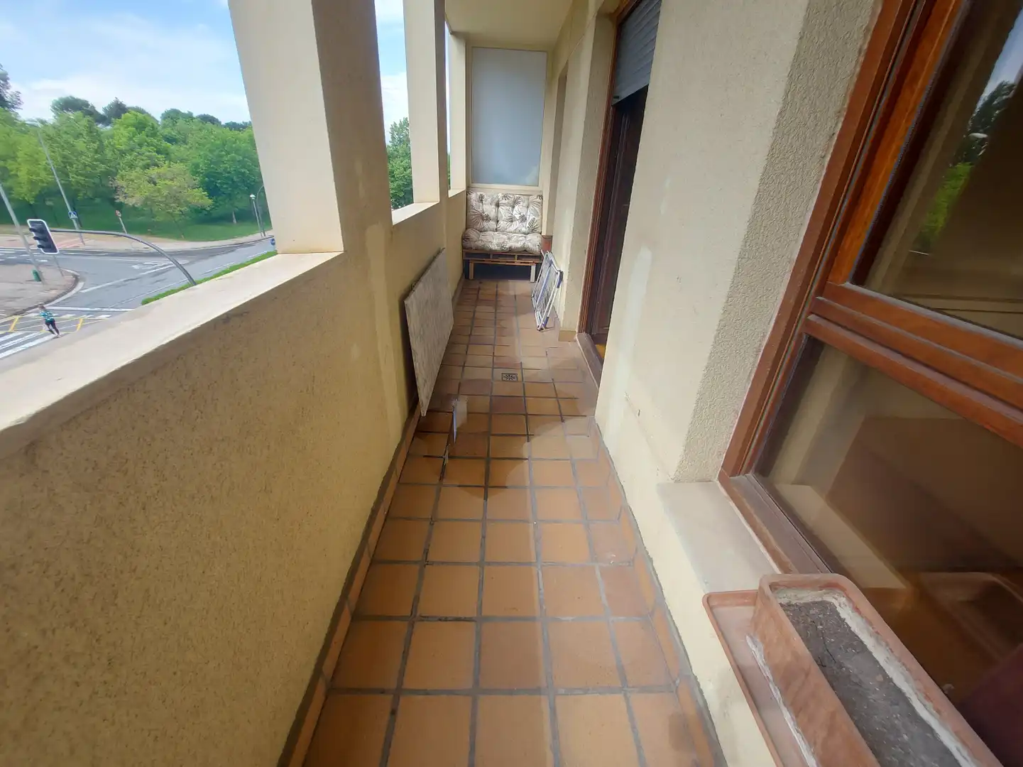 Terraza de Piso de alquiler en  Logroño con Calefacción, Balcón y Piscina comunitaria