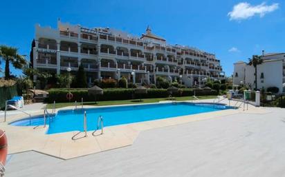 Exterior view of Flat for sale in Mijas  with Air Conditioner, Terrace and Community pool