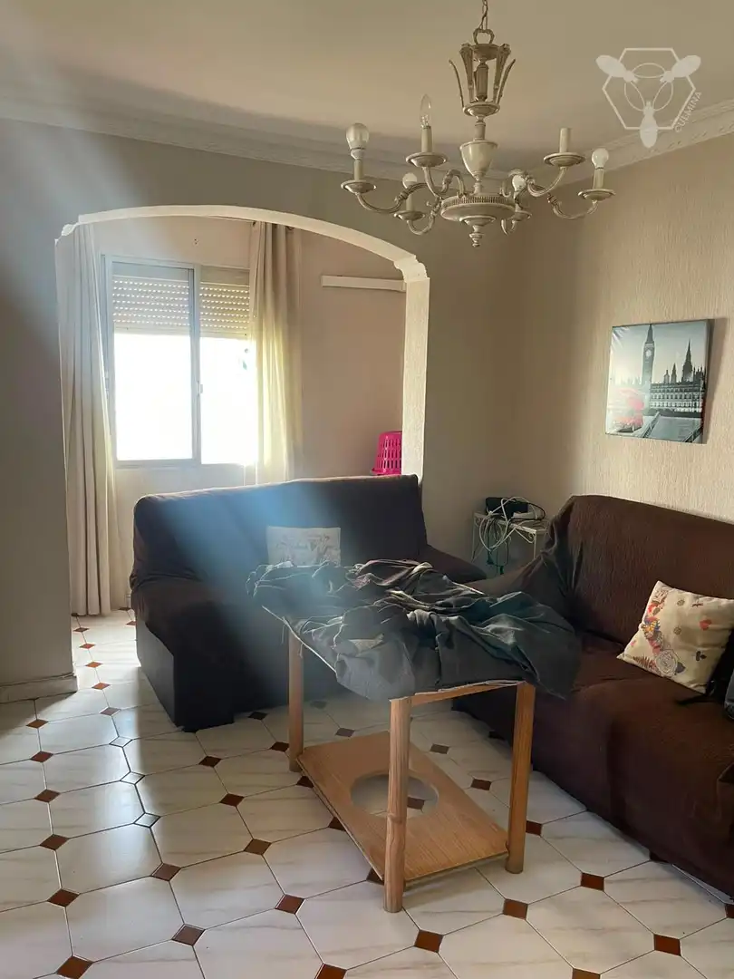 Sala de estar de Piso en venta en Huelva con Aire acondicionado y Amueblado