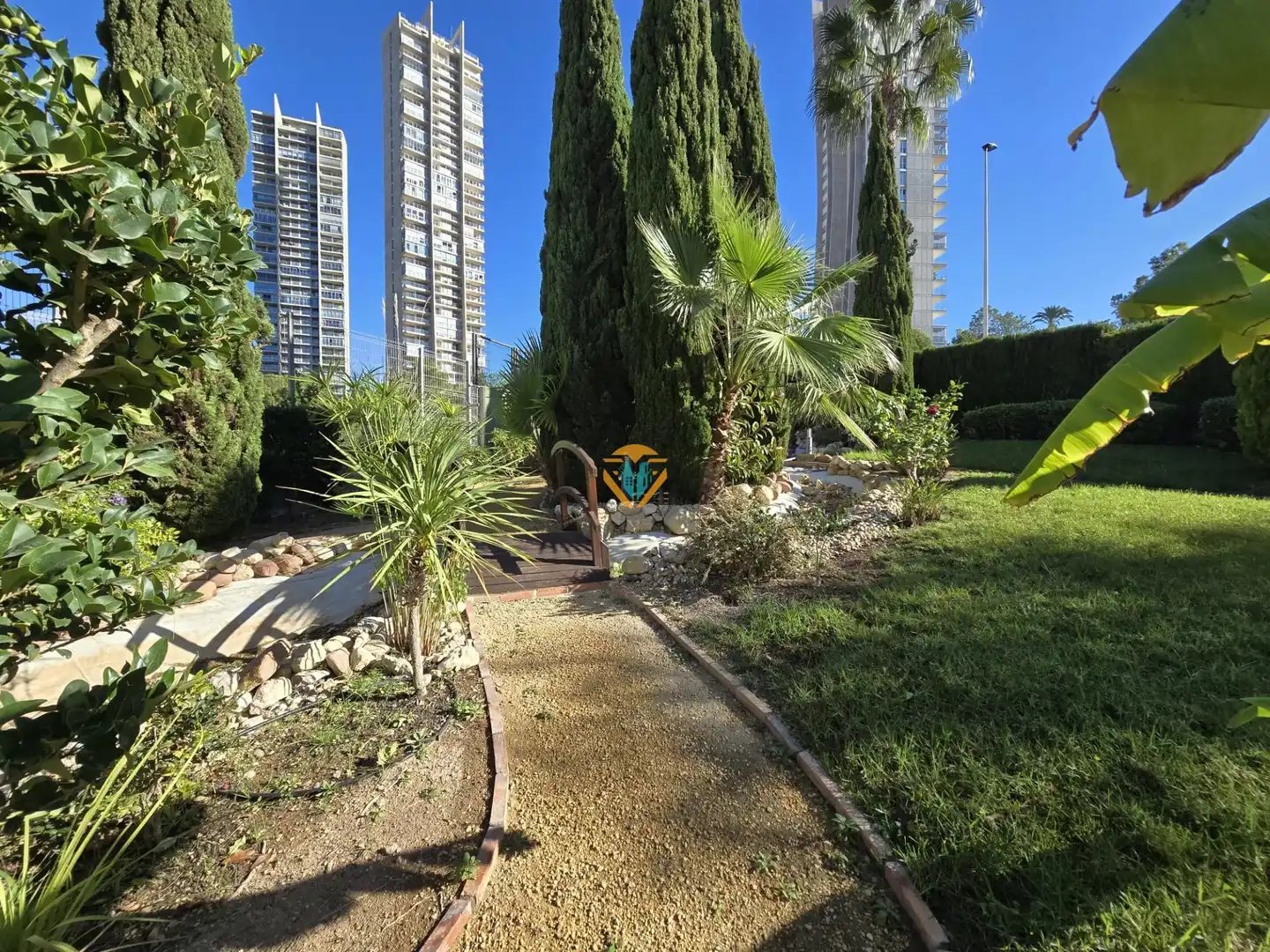 Jardín de Apartamento en venta en Benidorm con Aire acondicionado, Calefacción y Jardín privado