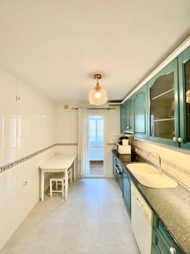 Kitchen of Apartments for rent in Marbella  with Air Conditioner, Furnished and Balcony