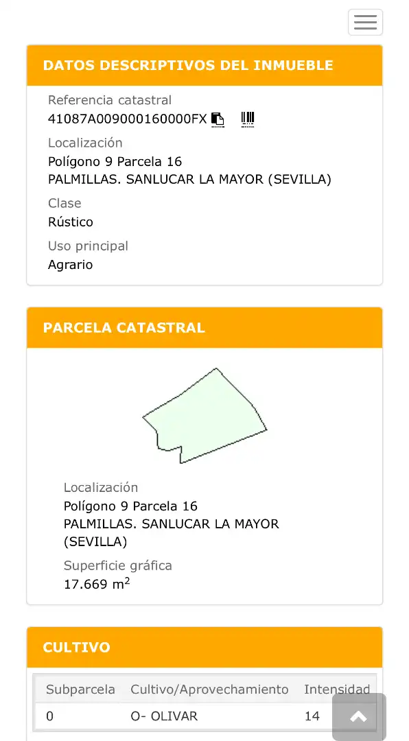 Exterior view of Land for sale in Sanlúcar la Mayor