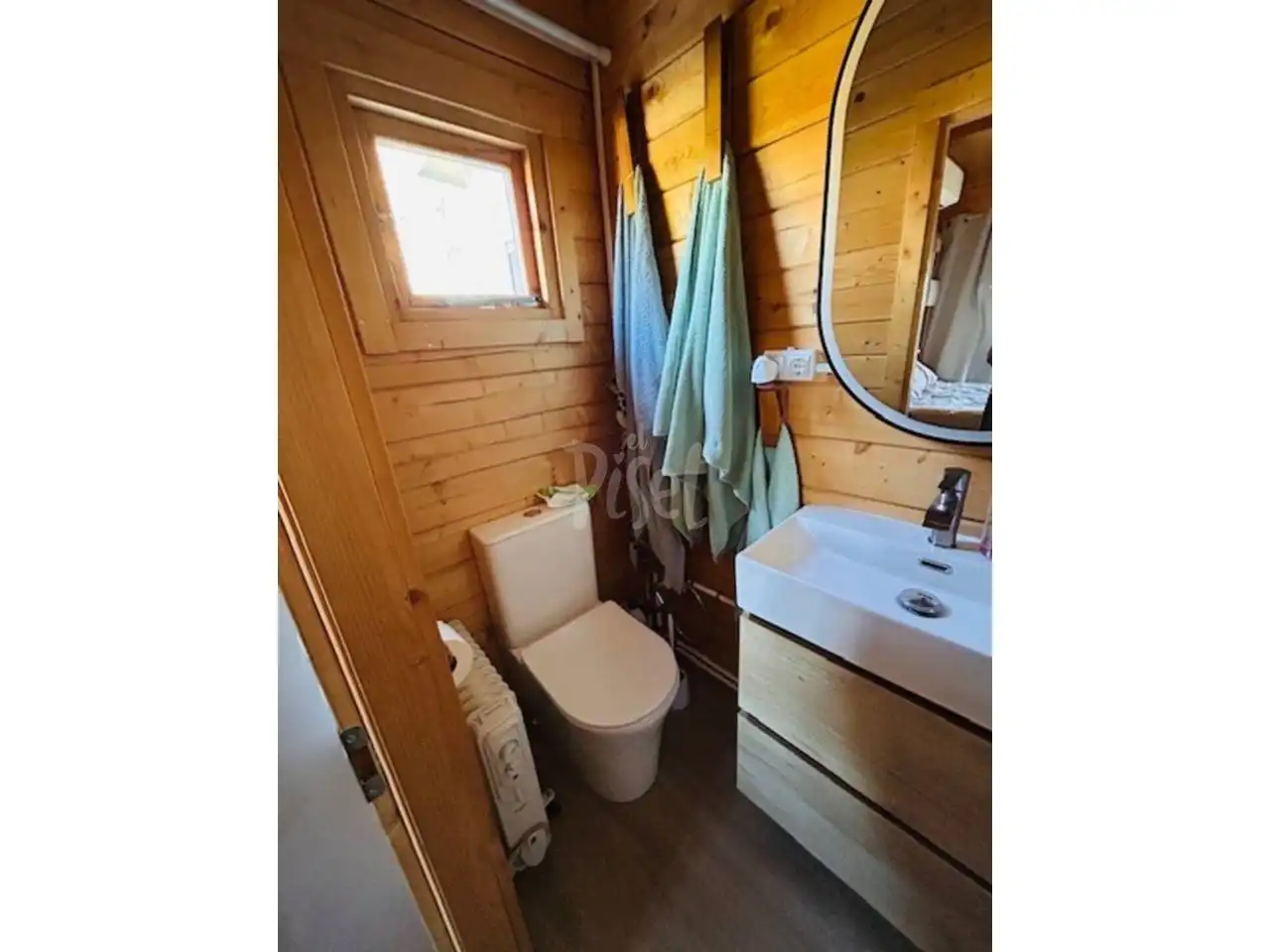 Baño de Finca rústica en venta en Cabra del Camp con Aire acondicionado, Jardín privado y Parquet