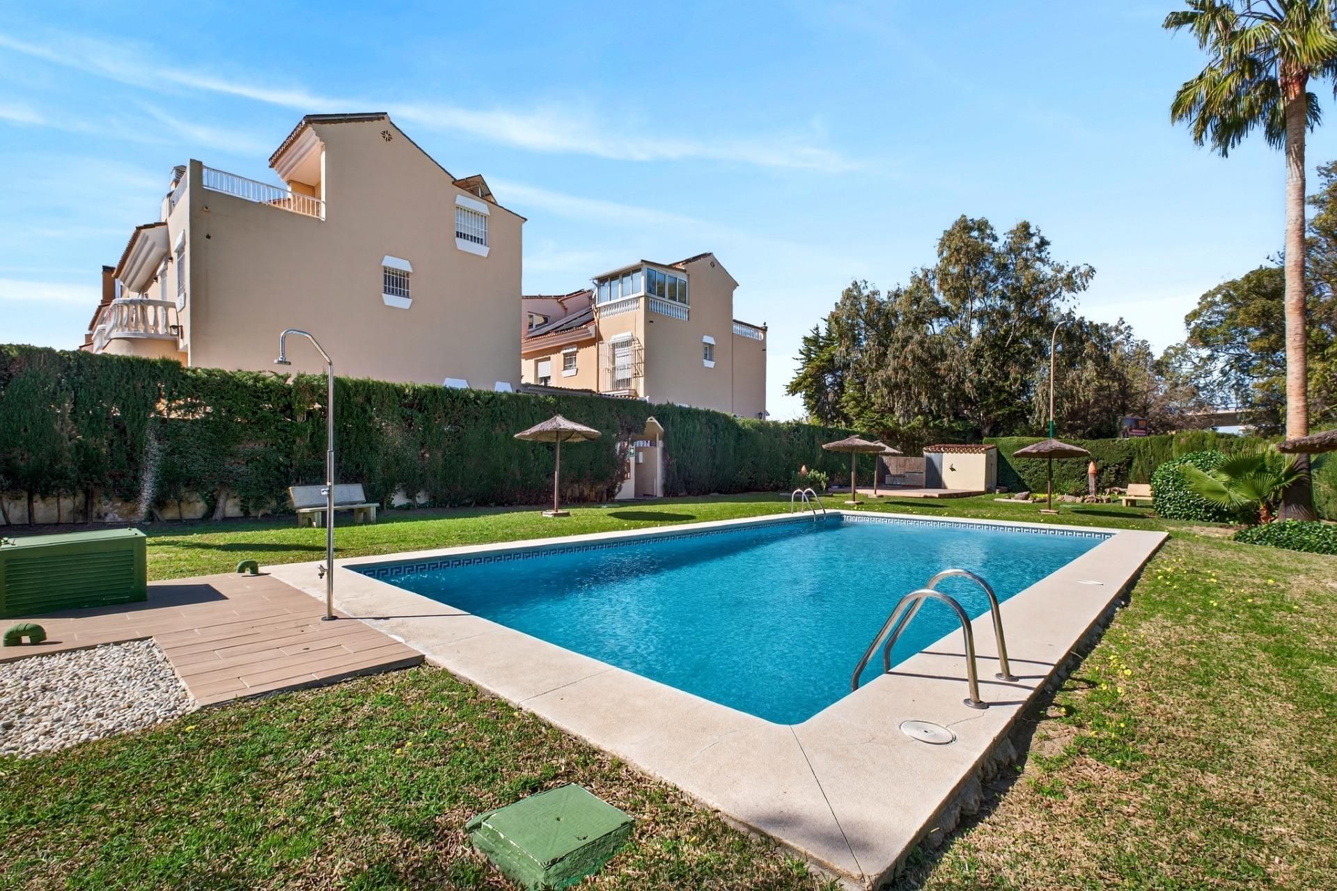 Garden of Single-family semi-detached for sale in Málaga Capital  with Air Conditioner, Terrace and Community pool