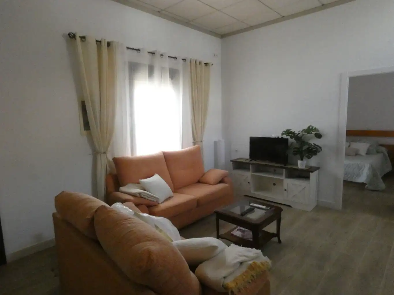 Sala de estar de Apartamento de alquiler en Azuaga con Aire acondicionado y Amueblado