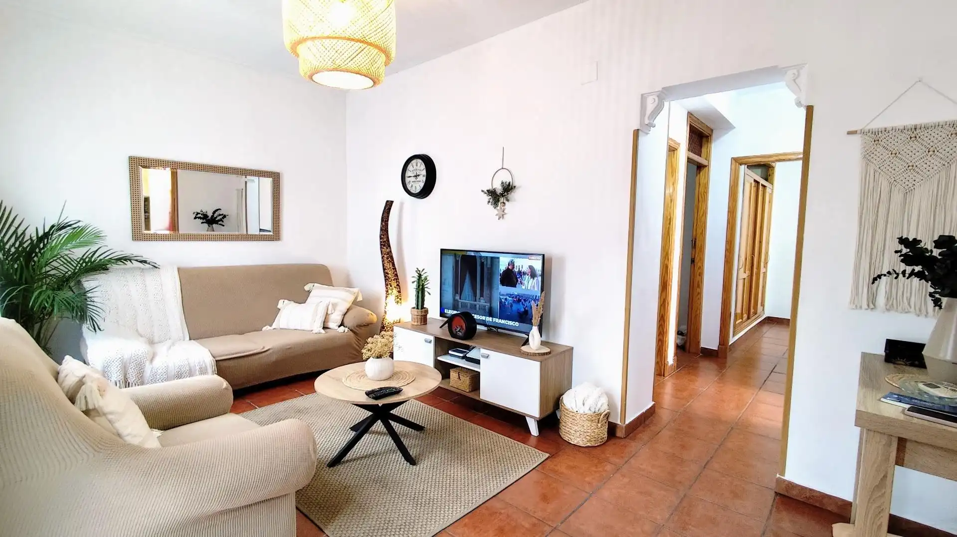 Wohnzimmer von Erdgeschoss zum Verkauf in Torremolinos mit Klimaanlage, Heizung und Terrasse