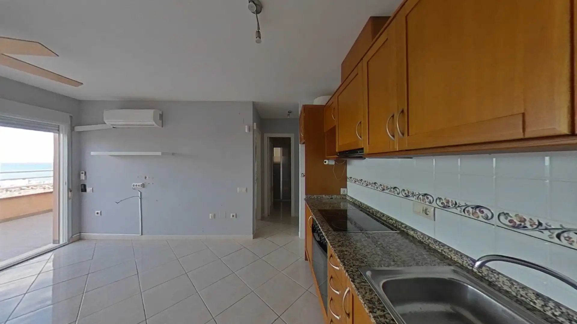 Cocina de Apartamento en venta en Peñíscola / Peníscola con Aire acondicionado, Terraza y Alarma