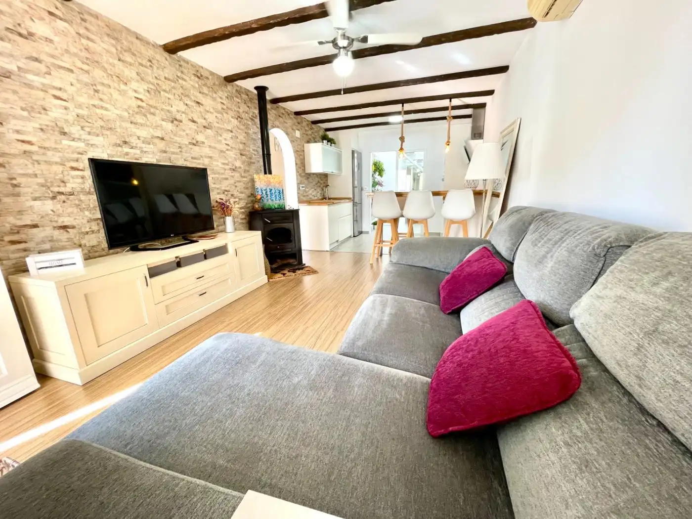 Living room of Houses for rent in San Fulgencio  with Air Conditioner, Heating and Private garden