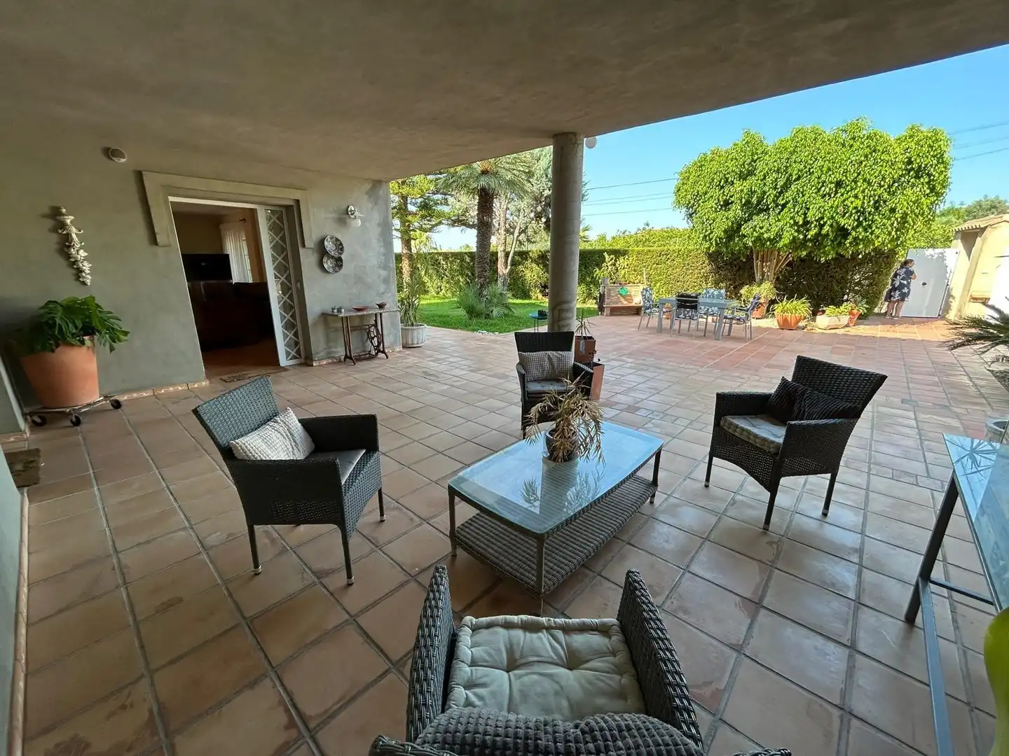 Terraza de Casa o chalet en venta en La Font d'en Carròs con Aire acondicionado, Calefacción y Jardín privado