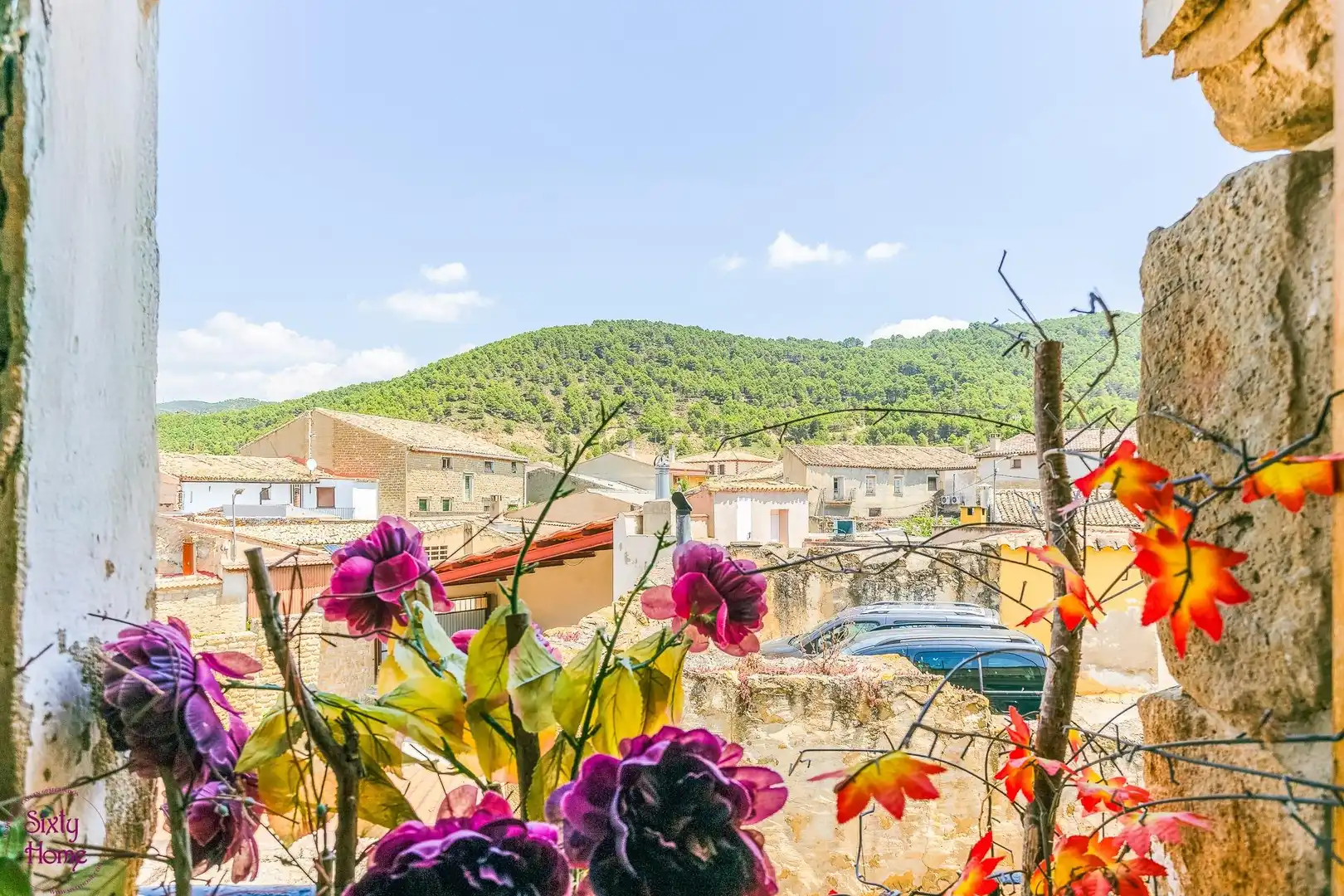 Exterior view of Houses for sale in Castiliscar  with Furnished