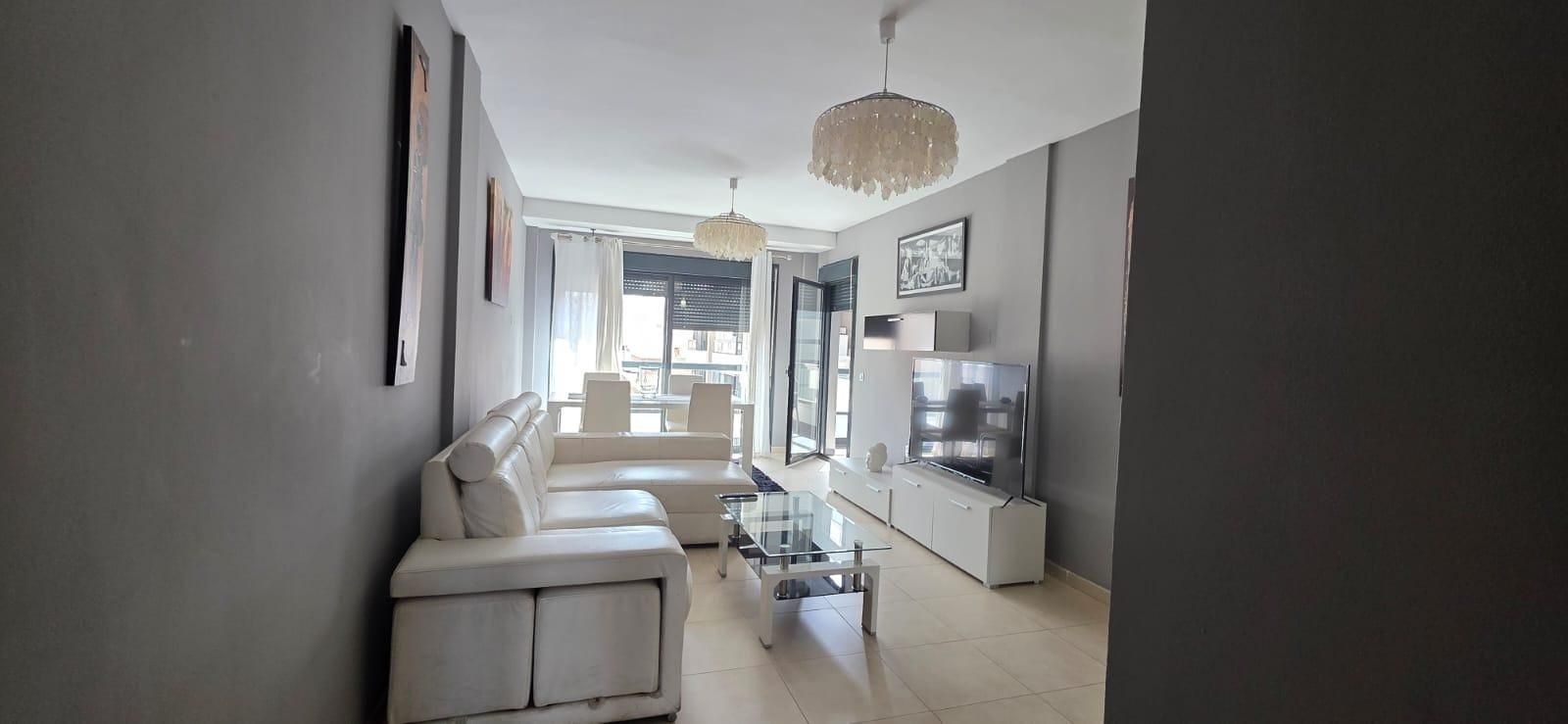 Sala d'estar de Apartament en venda en Vícar amb Aire condicionat, Terrassa i Jacuzzi