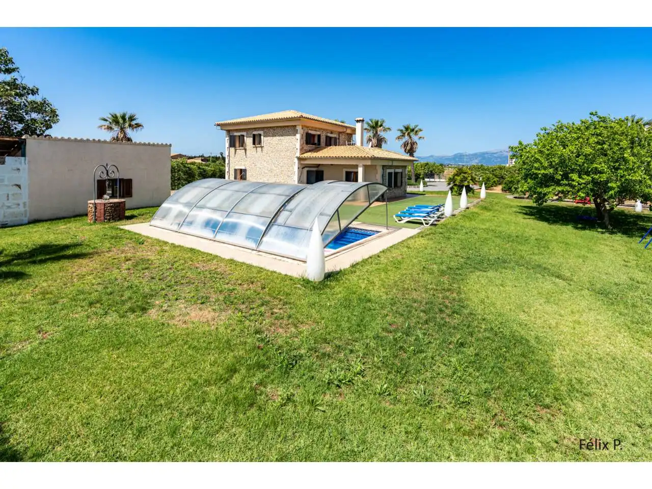 Piscina de Finca rústica en venda en Muro amb Aire condicionat, Jardí privat i Terrassa