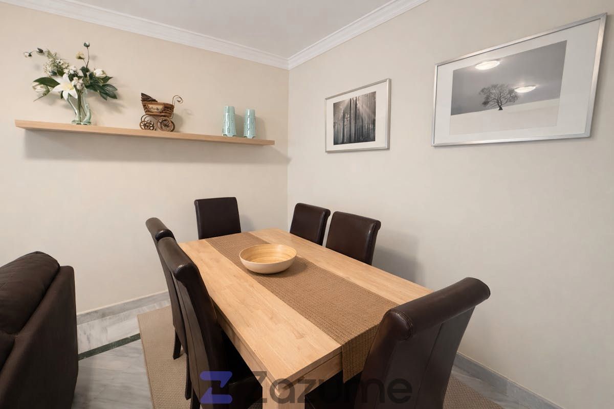 Esszimmer von Wohnung zur Miete in Marbella mit Klimaanlage, Heizung und Privatgarten