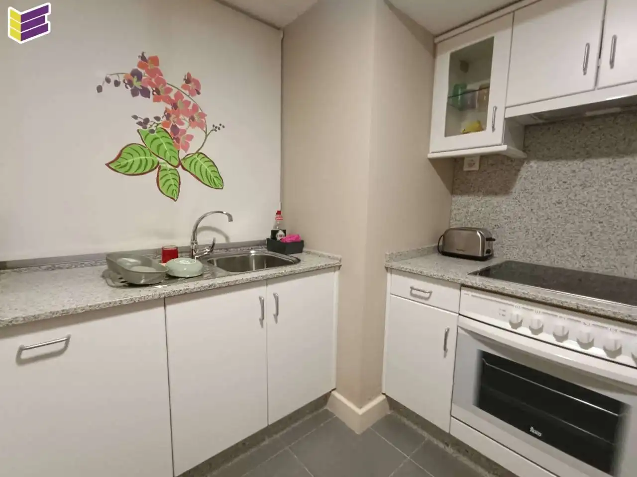 Cocina de Dúplex en venta en Mondariz-Balneario con Aire acondicionado, Parquet y Trastero