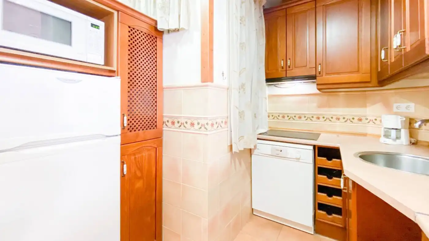 Kitchen of Flat for rent in Málaga  with Air Conditioner, Parquet flooring and Furnished