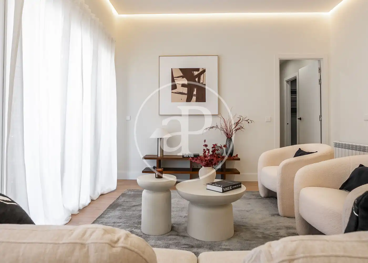 Sala d'estar de Pis en venda en Madrid amb Aire condicionat, Calefacció i Terrassa
