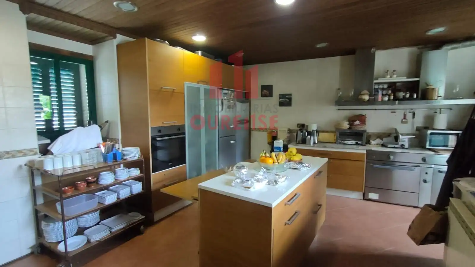 Cuina de Finca rústica en venda en San Amaro amb Aire condicionat, Calefacció i Jardí privat