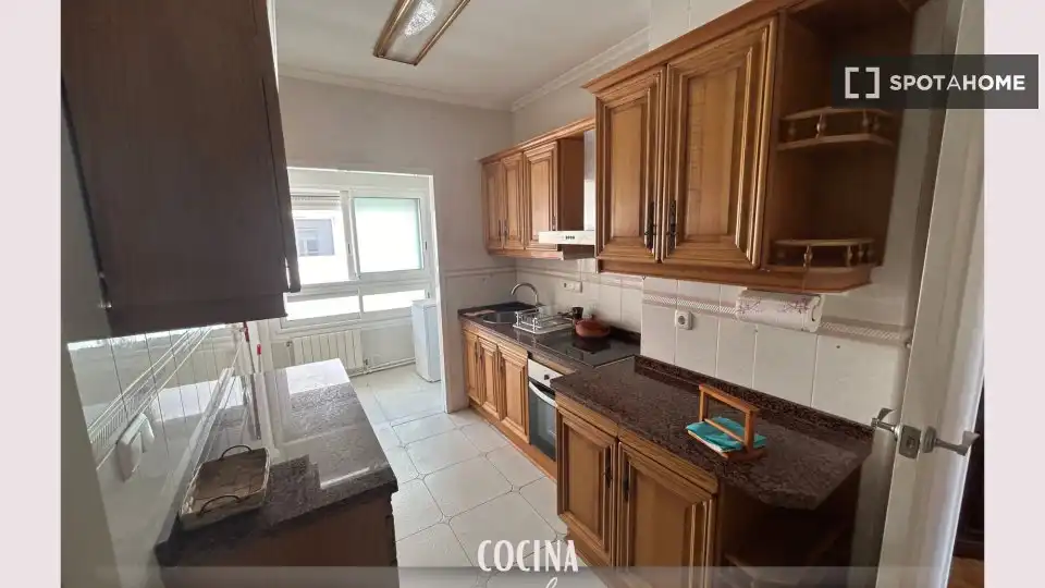Cocina de Apartamento para compartir en Alicante / Alacant con Aire acondicionado, Calefacción y Terraza
