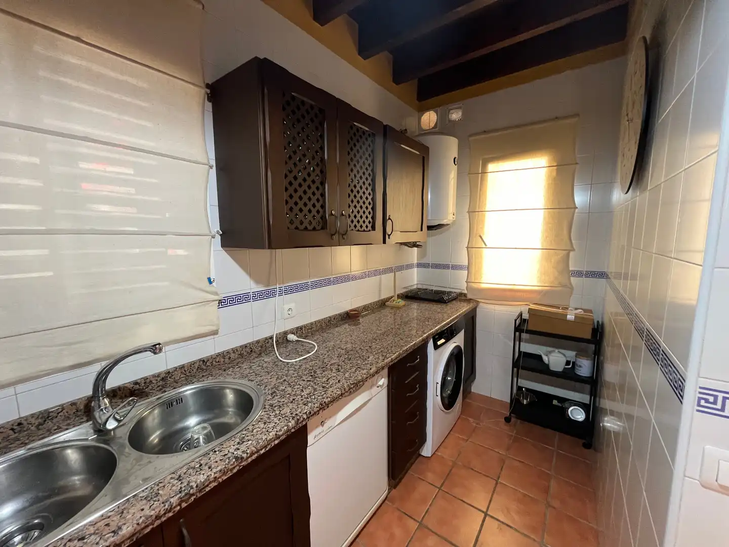 Cocina de Casa o chalet en venta en Aznalcázar con Aire acondicionado, Calefacción y Jardín privado
