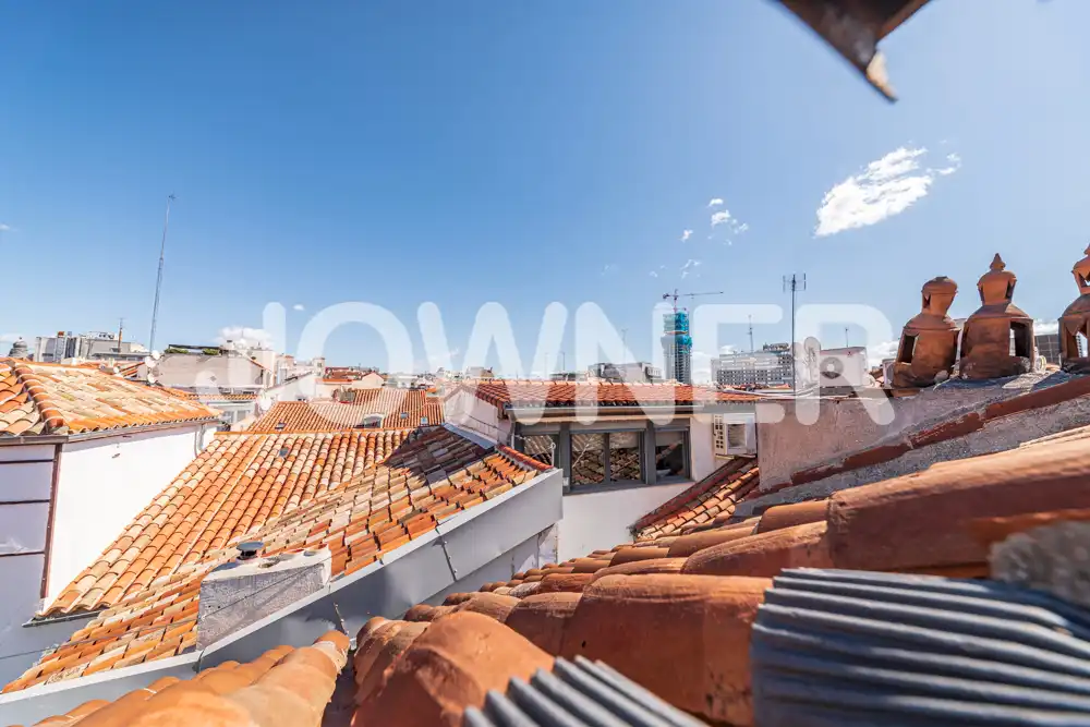 Terraza de Estudio de alquiler en Madrid con Aire acondicionado, Amueblado y Lavadora