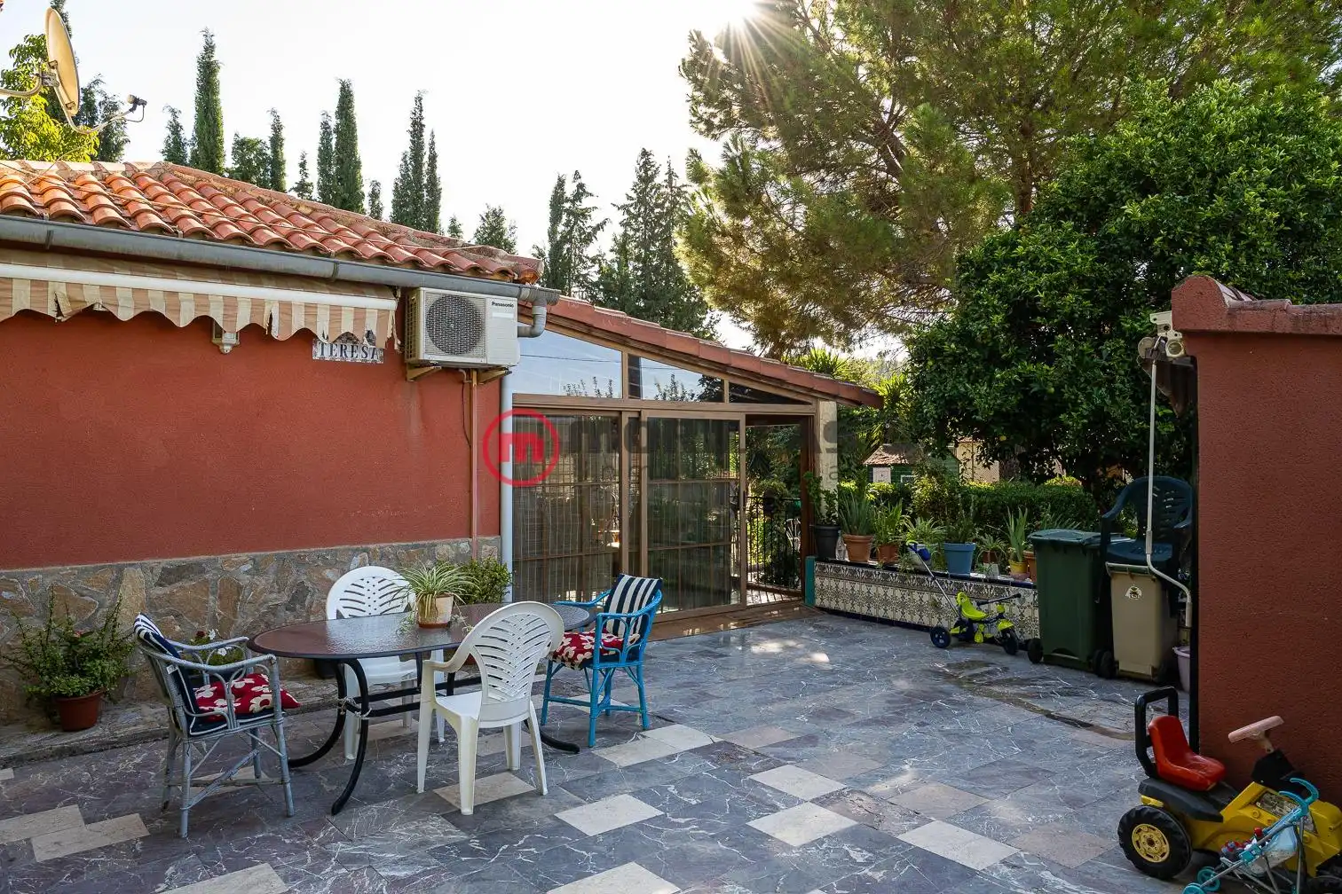 Garden of Houses for sale in Caravaca de la Cruz  with Air Conditioner, Terrace and Swimming Pool
