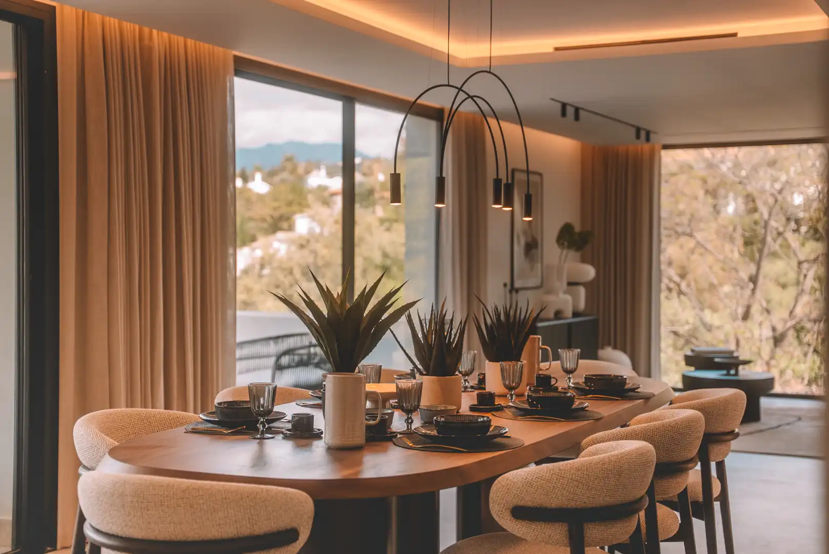 Comedor de Casa o chalet en venta en Marbella con Aire acondicionado, Jardín privado y Terraza