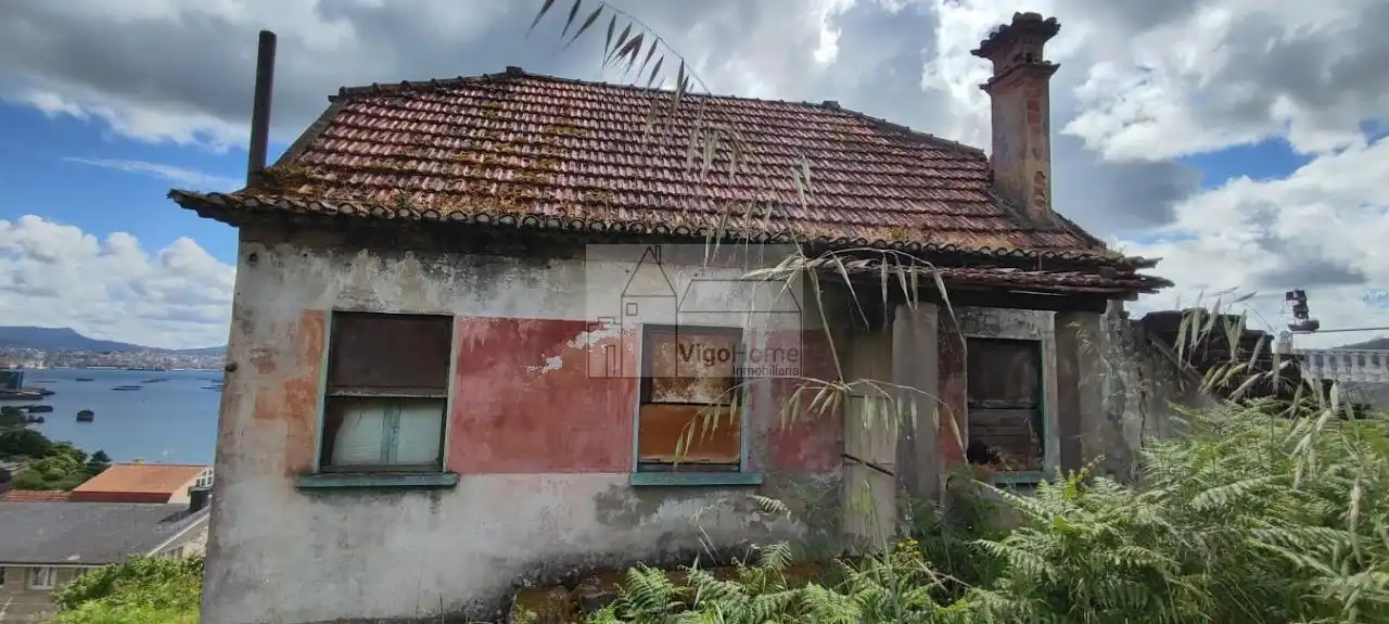 Exterior view of Houses for sale in Moaña  with Private garden