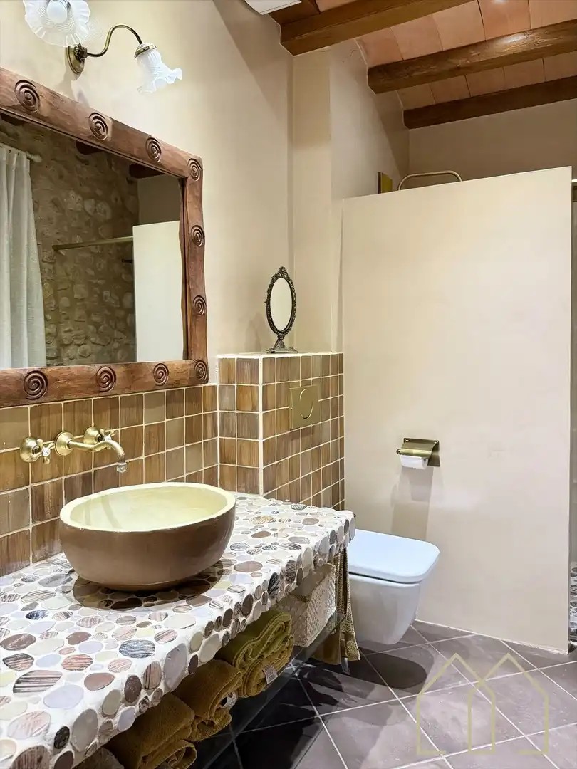 Baño de Casa o chalet en venta en Sant Joan de Mollet con Aire acondicionado, Calefacción y Jardín privado