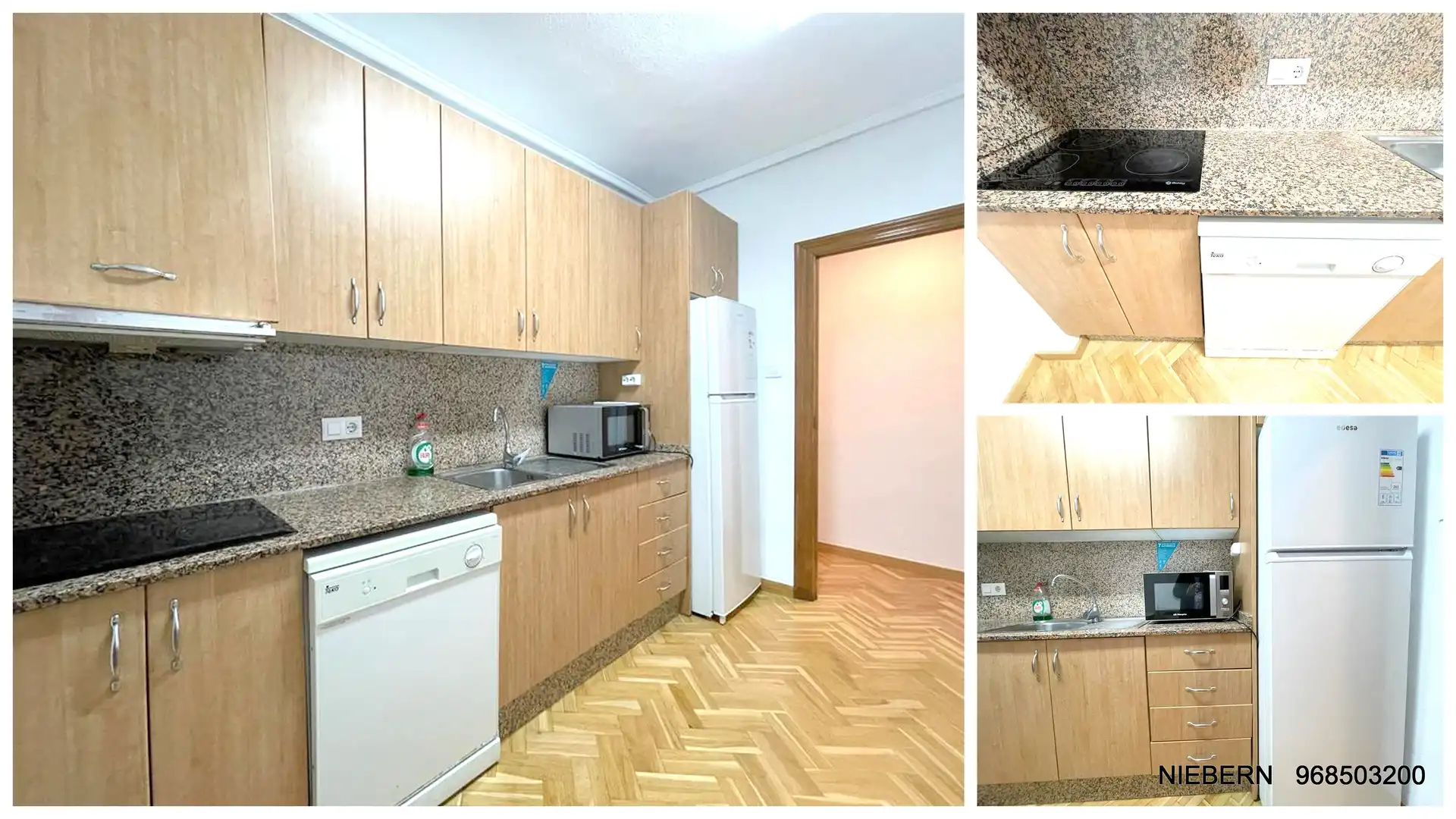 Cocina de Piso de alquiler en Cartagena con Parquet, Amueblado y Horno