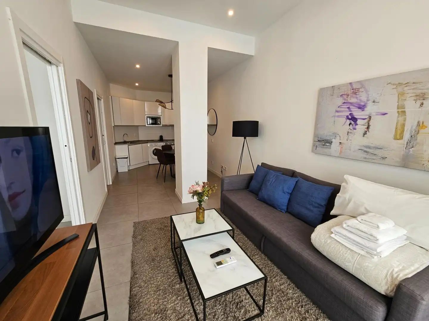 Sala de estar de Piso en venta en Madrid con Terraza