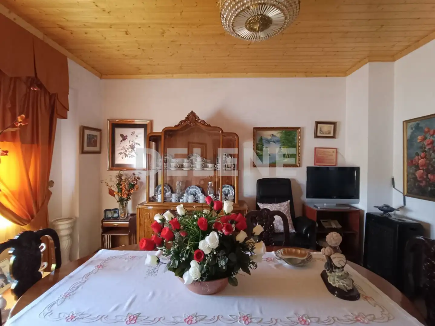 Living room of Flat for rent in Tobarra  with Air Conditioner, Parquet flooring and Terrace