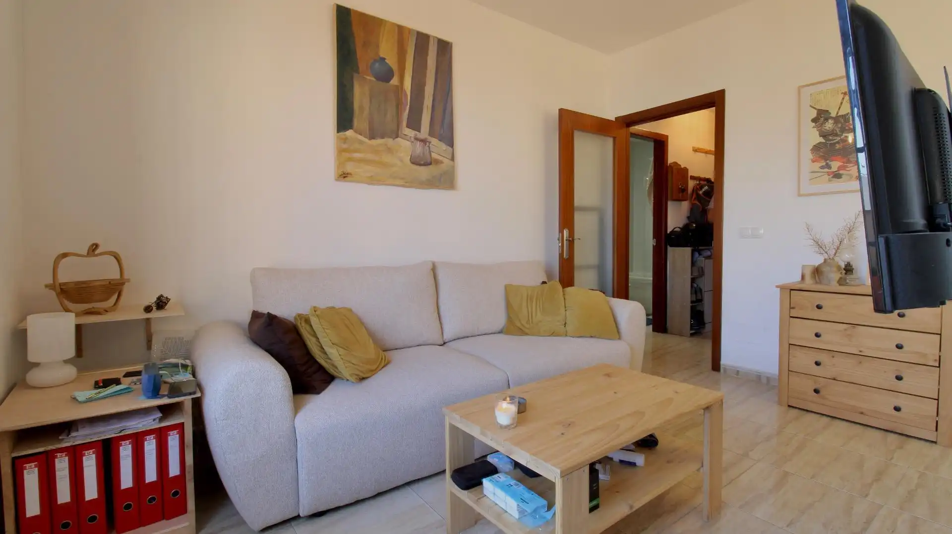 Sala de estar de Ático en venta en Roquetas de Mar con Calefacción, Terraza y Amueblado