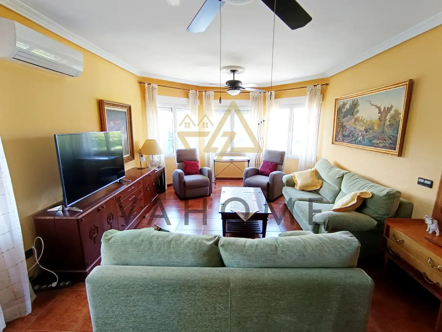 Sala de estar de Casa o chalet en venta en Pepino con Aire acondicionado, Calefacción y Jardín privado
