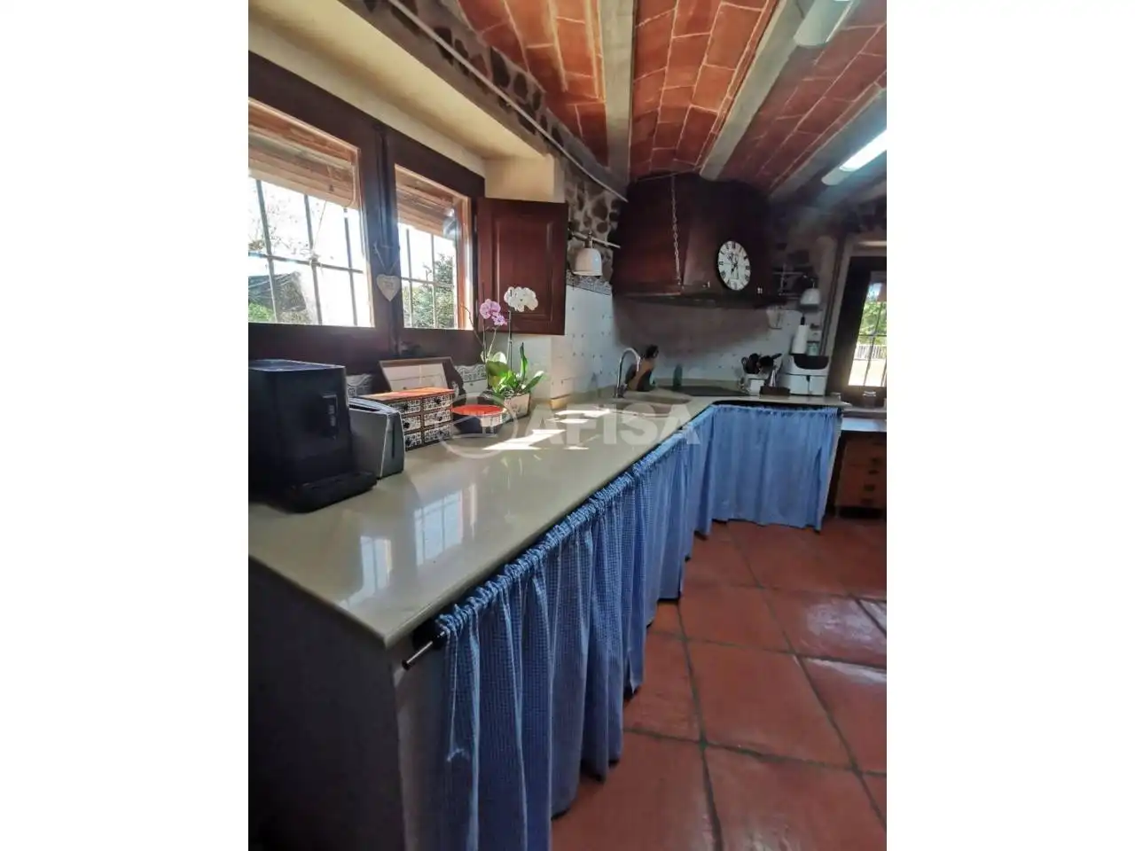 Cocina de Finca rústica en venta en Brunyola i Sant Martí Sapresa con Calefacción y Jardín privado