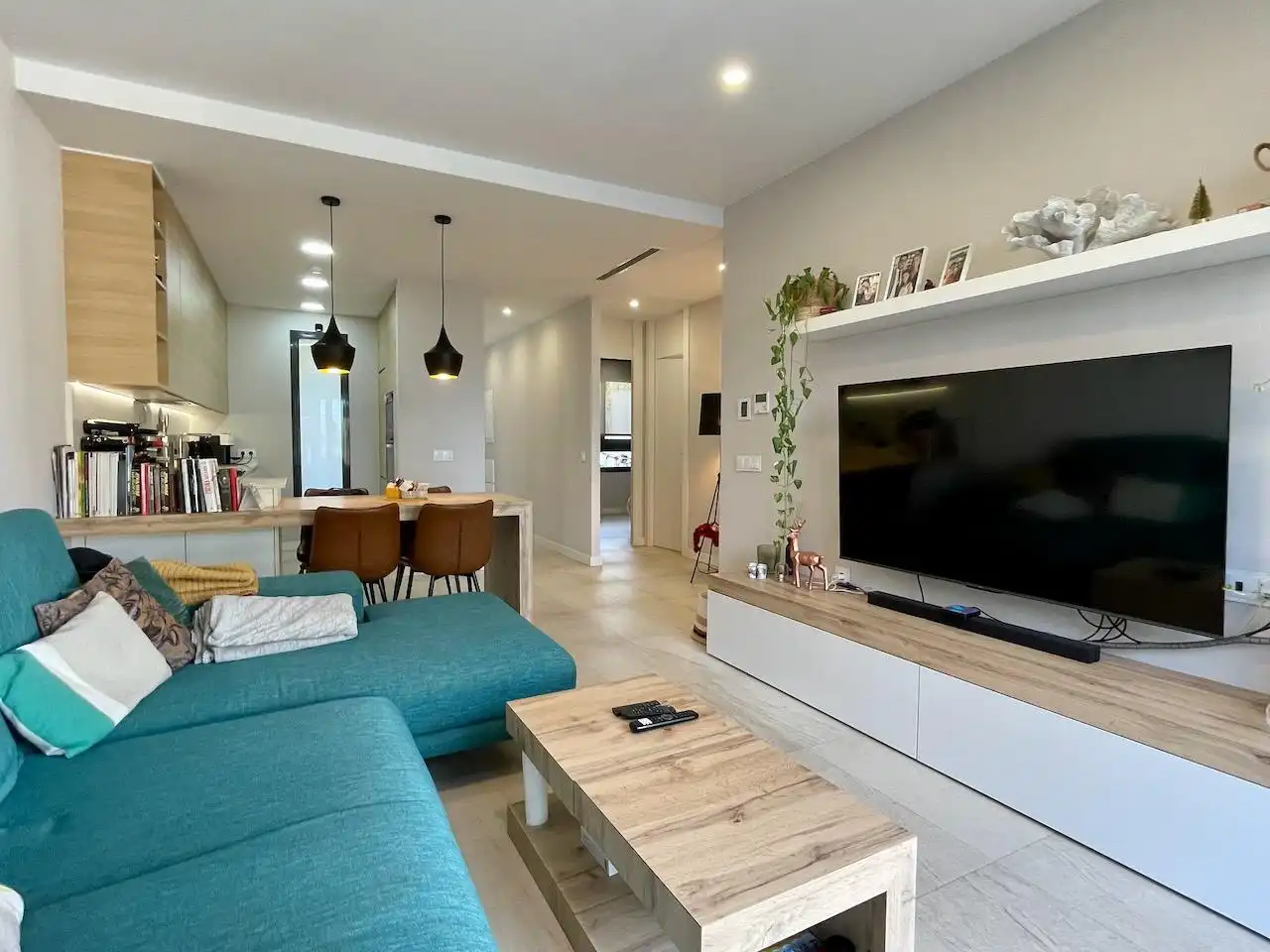Wohnzimmer von Wohnung zum Verkauf in Finestrat mit Klimaanlage, Heizung und Terrasse