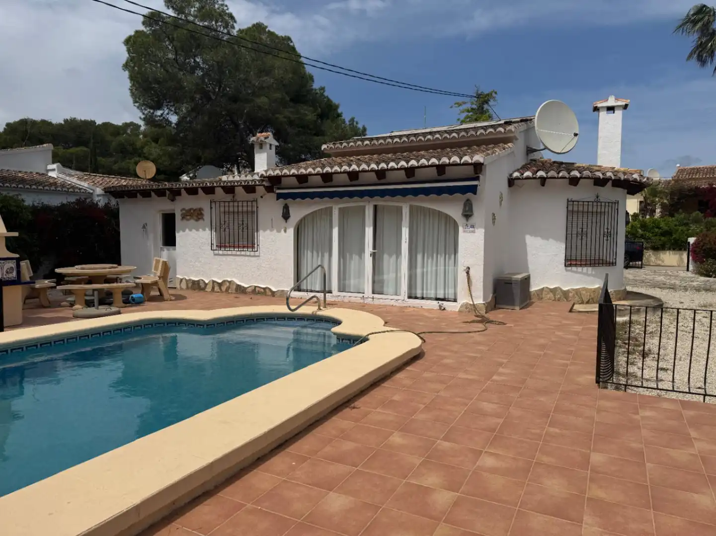 Piscina de Casa o chalet en venta en Moraira con Aire acondicionado, Calefacción y Jardín privado